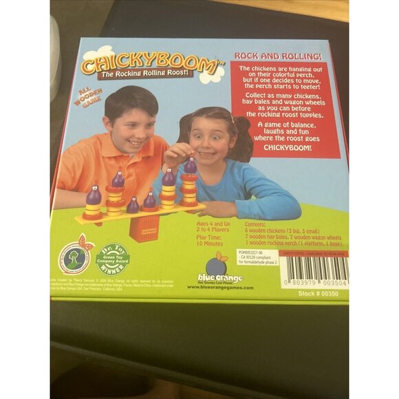 Chickyboom Board Game 2008 Children Educational Stacking Balance Age 4+ Complete - Picture 8 of 9